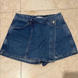 Zara Indigo Denim Skort